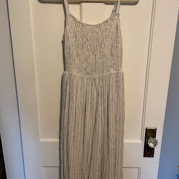 Old Navy Fit Flare Smocked Cami Midi 